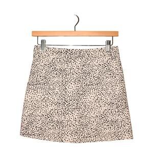 URBAN‎ OUTFITTERS $58 White Black Dalmation Print Mini Skirt Pockets Small